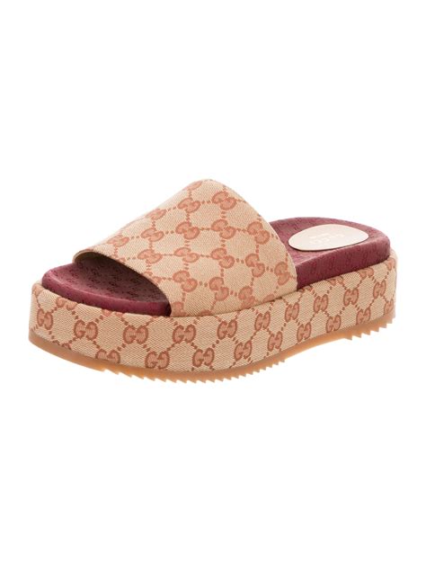 Gucci angelina gg platform slide